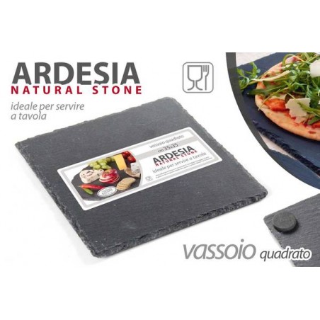 ARDESIA VASSOIO QUADRATO 20x20cm