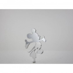 CAKE TOPPER PLEXY TOPOLINO COLORI ASS.TI 1pz