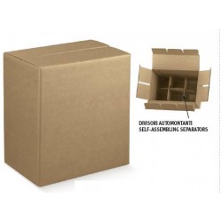 SCATOLA RAPID 6 BOTTIGLIE 29x20x34cm AVANA