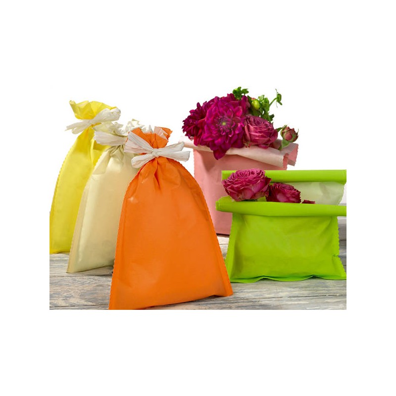 BUSTE REGALO PE PAPER 35x50 TINTA UNITA LIGHT ASS.TO 50pz