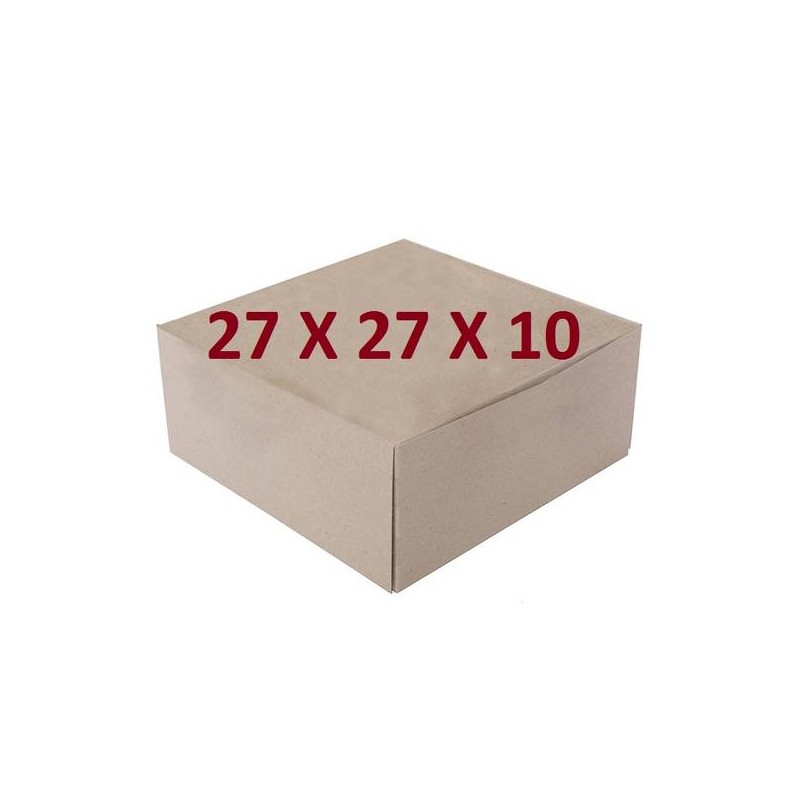 SCATOLA TORTA QUADRATA DAMA MIS.27x27x10 ECOLIFE