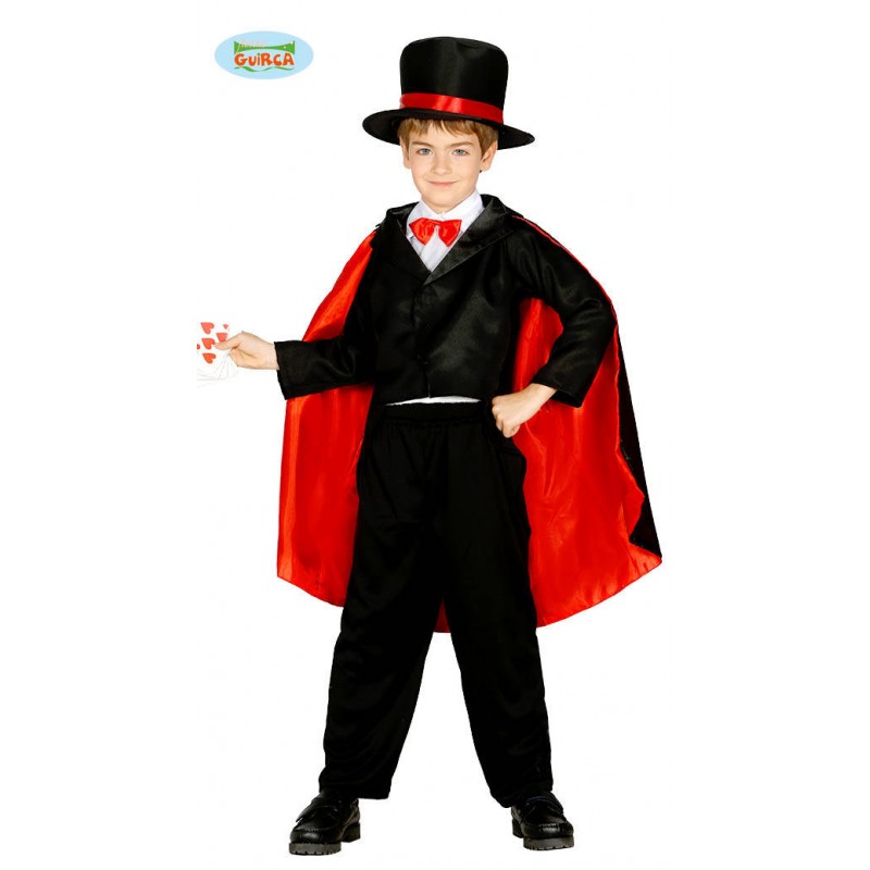 COSTUME MAGO ILLUSIONISTA BAMBINO 5/6 anni