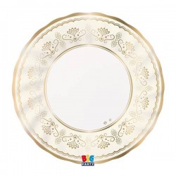 PIATTI PIANI ø25 ROYAL IVORY GOLD 6pz