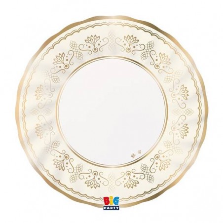 PIATTI PIANI ø25 ROYAL IVORY GOLD 6pz