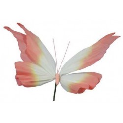 FARFALLA ROSA CHIARO CARTA 48x33x17cm