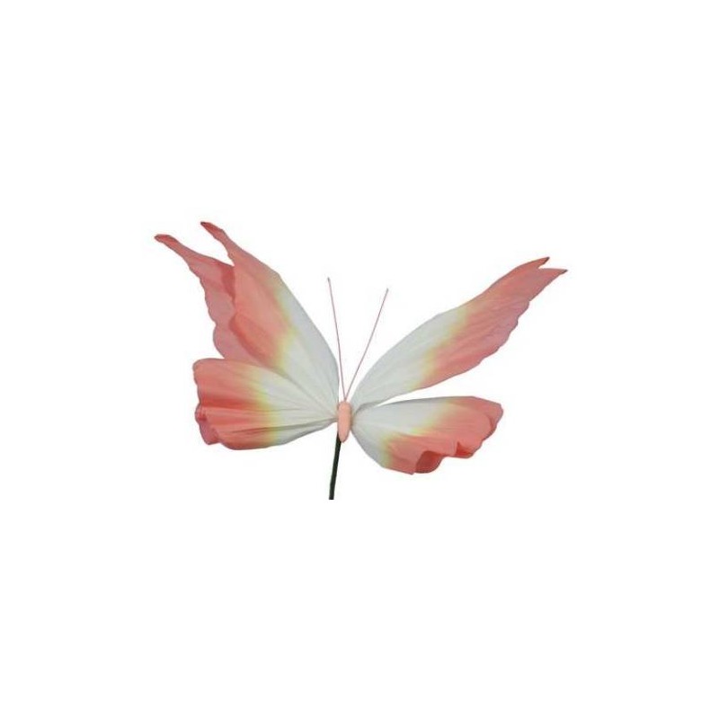 FARFALLA ROSA CHIARO CARTA 48x33x17cm
