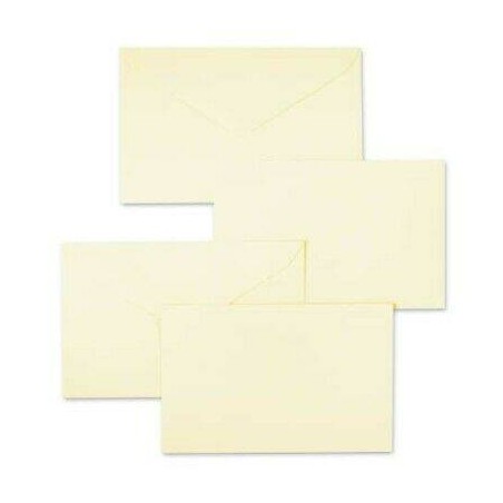 BIGLIETTI + BUSTA 7,5x11cm BRISTOL AVORIO 100pz