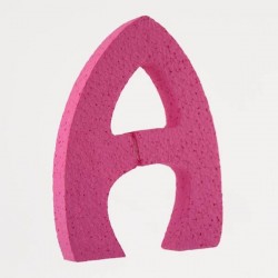 LETTERA POLISTIROLO PASTELLO mm120x90 A FUCSIA