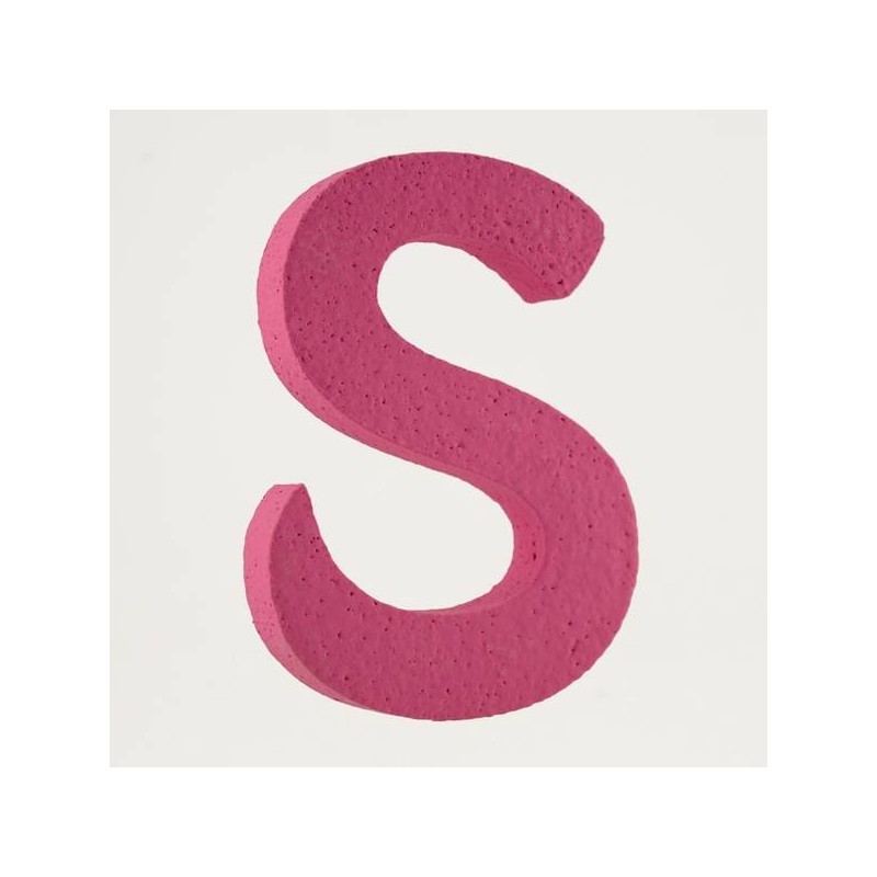 LETTERA POLISTIROLO PASTELLO mm120x90 S FUCSIA