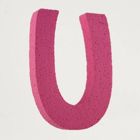 LETTERA POLISTIROLO PASTELLO mm120x90 U FUCSIA
