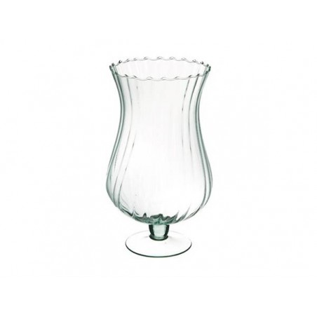 VASO VETRO OTTICO H.30cm ø17cm W-112