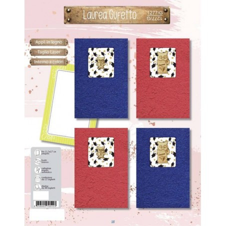 BIGLIETTO AUGURI NATURAL LAUREA GUFETTO 1277/G