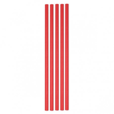 CANNUCCE ECOLOR IN CARTA ø0,5x20cm ROSSE 50pz