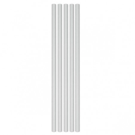 CANNUCCE ECOLOR IN CARTA ø0,5x20cm BIANCHE 50pz
