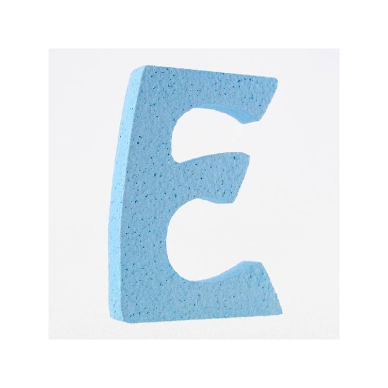 LETTERA POLISTIROLO PASTELLO mm120x90 E CELESTE