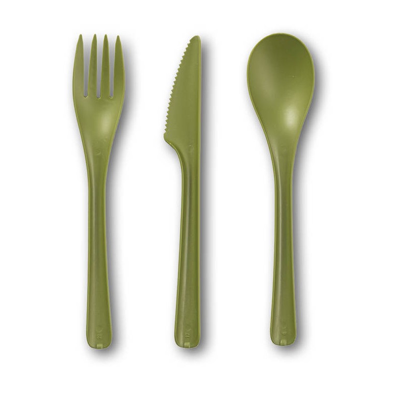 CUCCHIAIO CPLA BLOOM VERDE 17cm 25pz BIO COMPOSTABILE