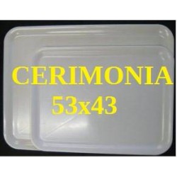 VASSOIO CERIMONIA BIANCO 53x43cm