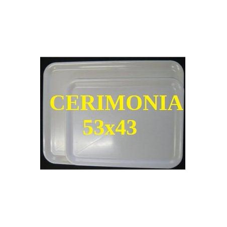 VASSOIO CERIMONIA BIANCO 53x43cm