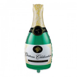 PALLONE MYLAR S/SHAPE BOTTIGLIA CHAMPAGNE 51x100cm BIG