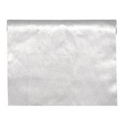 TESSUTO /RUNNER AURELIAN cm28x2,5mt ARGENTO