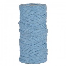 NASTRO COTTON RECYCLED YARN mm5x100mt 300gr AZZURRO