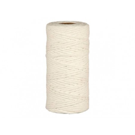 CORDINO COTTON RECYCLED YARN mm5x100mt 300gr BIANCO