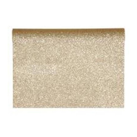 TESSUTO / RUNNER DESIREE cm28x2,5mt CHAMPAGNE