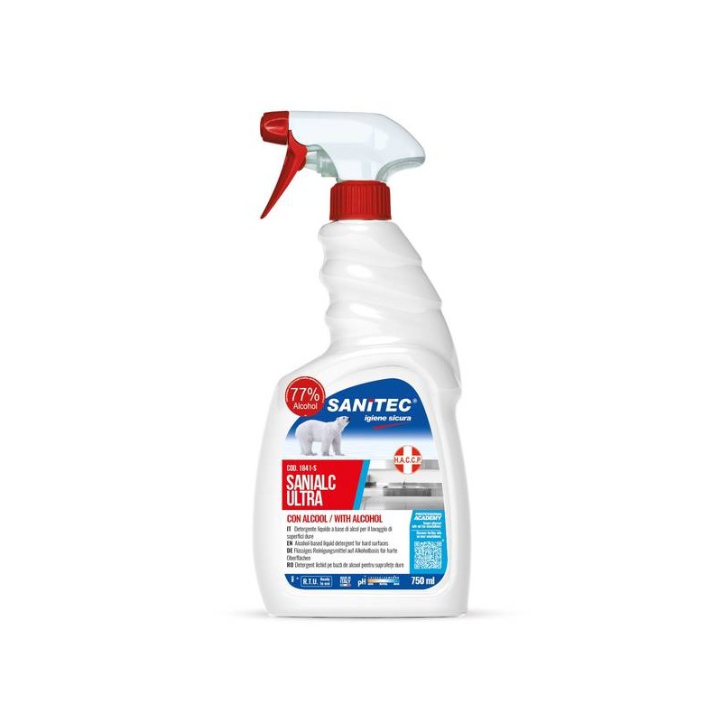 DETERGENTE SANIALC ULTRA ALCOL 77% 750ml