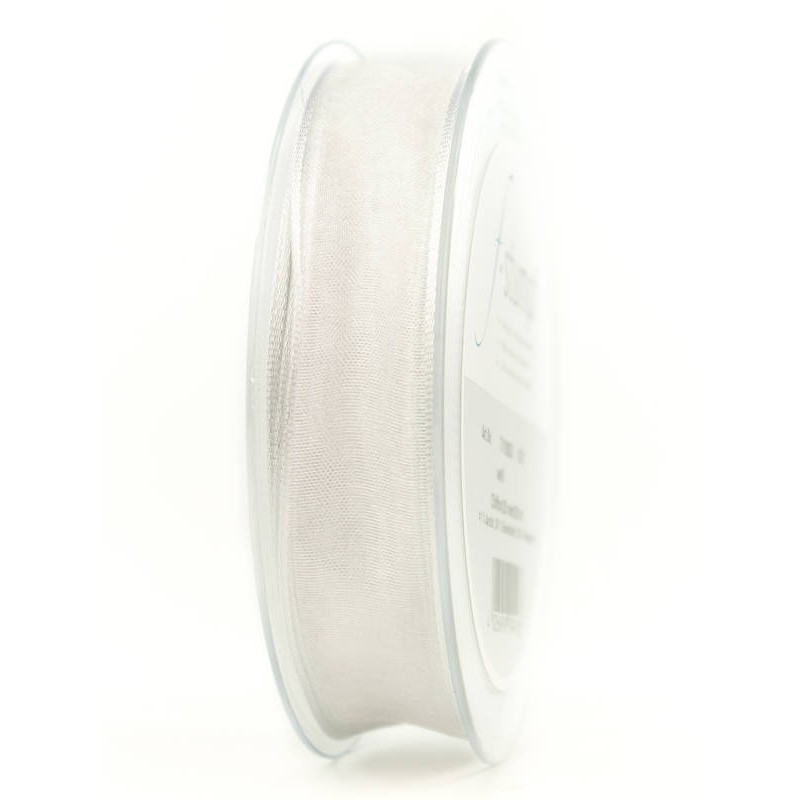 NASTRO TESSUTO CHIFFON mm40x20mt BIANCO