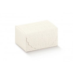 SCATOLA SEGRETO 7x4,5x3,5cm SETA BIANCO 10pz