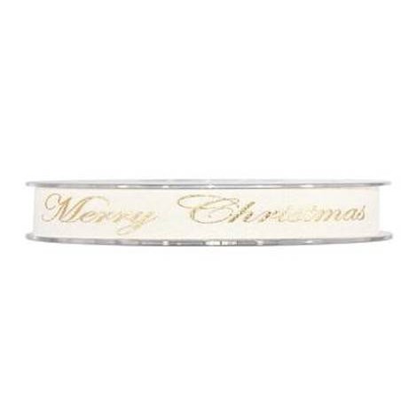 NASTRO VELVET GOLD CHRISTMAS mm15x10mt CREMA