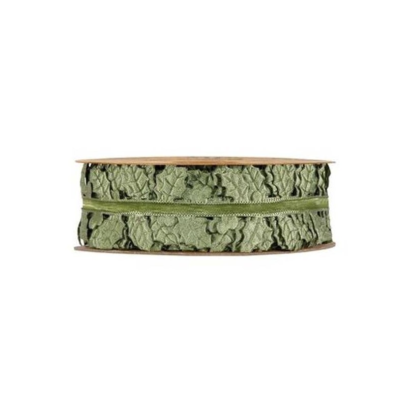 NASTRO FOGLIE mm35x10mt VERDE OLIVA