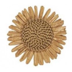 SUNFLOWER Ø8,5cm NATURAL 6pz