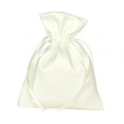 SACCHETTO MATT SATIN 9x12cm CREAM 10pz