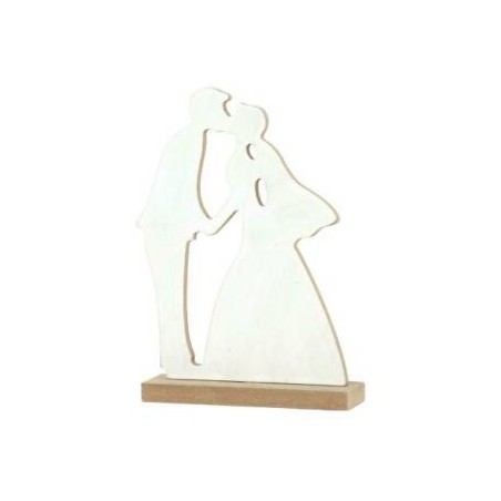 SPOSI BIANCHI IN LEGNO 10x4,4x16cm