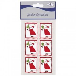 SANTA ADESIVO 4,5cm 6PZ