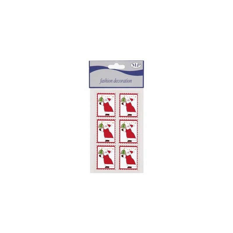 SANTA ADESIVO 4,5cm 6PZ