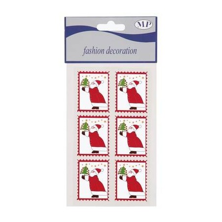 SANTA ADESIVO 4,5cm 6PZ
