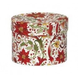 SCATOLA TONDA C/COPERCHIO FLORENTINE ø9x6,5cm