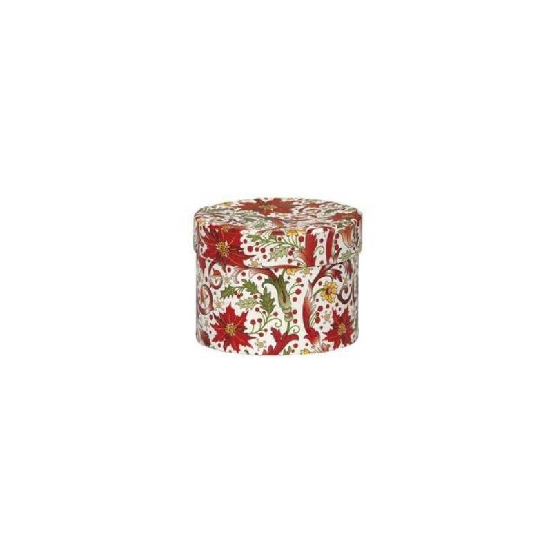SCATOLA TONDA C/COPERCHIO FLORENTINE ø9x6,5cm