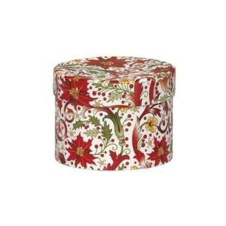 SCATOLA TONDA C/COPERCHIO FLORENTINE ø9x6,5cm