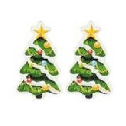 STICKERS ALBERO DI NATALE mm40 IN LEGNO 9pz
