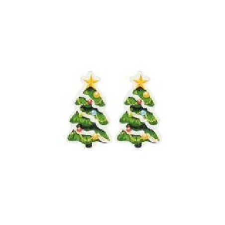 STICKERS ALBERO DI NATALE mm40 IN LEGNO 9pz