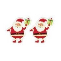 STICKERS BABBO NATALE mm32 IN LEGNO 9pz