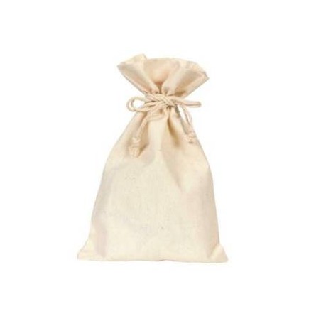 SACCHETTO COTONE NATURAL 17xh24cm 10pz