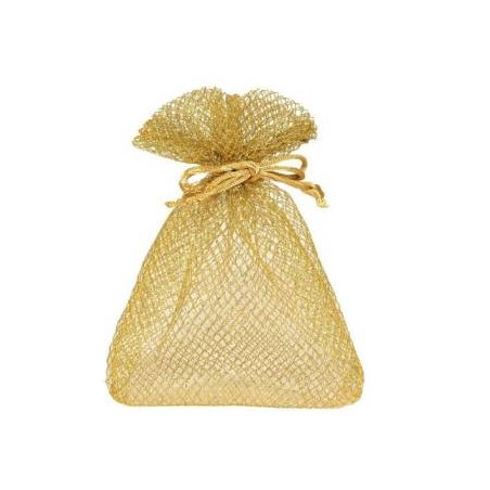 SACCHETTI RHOMBUS 12x17cm GOLD 10pz