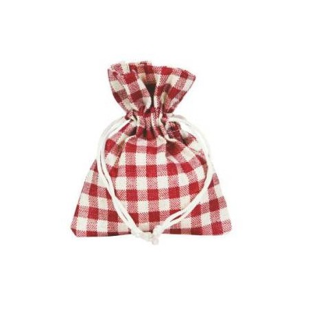 SACCHETTO BUSTINA QUADRETTI 9xh12cm 10pz