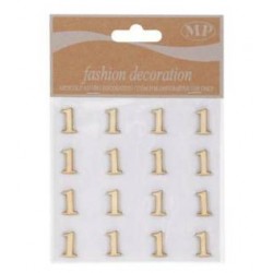 NUMERI 1 IN LEGNO 10x10cm 16pz