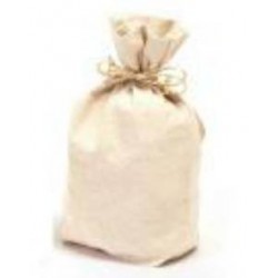 SACCHETTO COTONE NATURAL CON BASE 17x8xh30cm 10pz