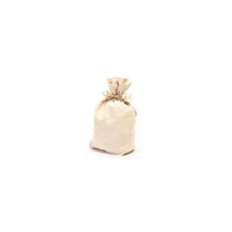 SACCHETTO COTONE NATURAL CON BASE 17x8xh30cm 10pz